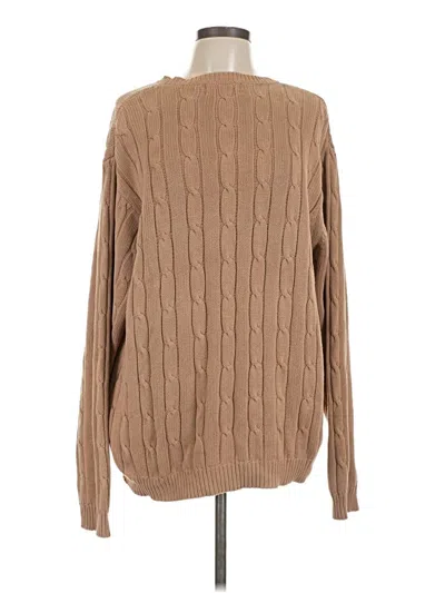 Pre-owned Eddie Bauer Pullover Sweater In Tan