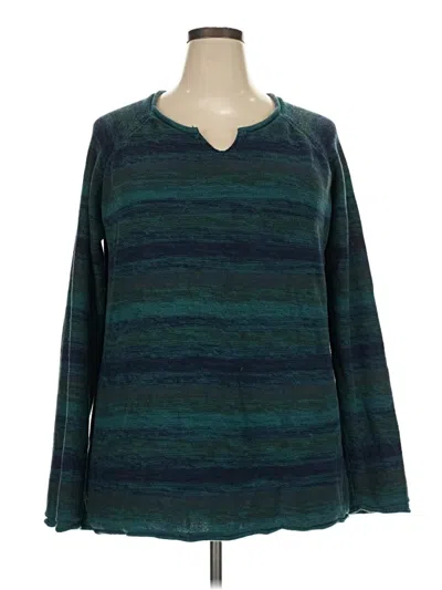 Pre-owned Eddie Bauer Pullover Sweater In Teal