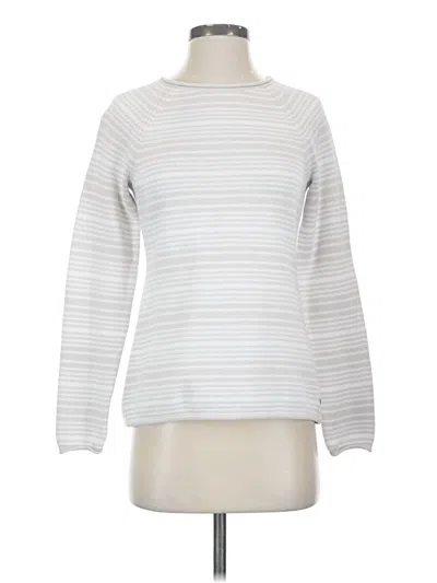 Pre-owned Eddie Bauer Pullover Sweater In White