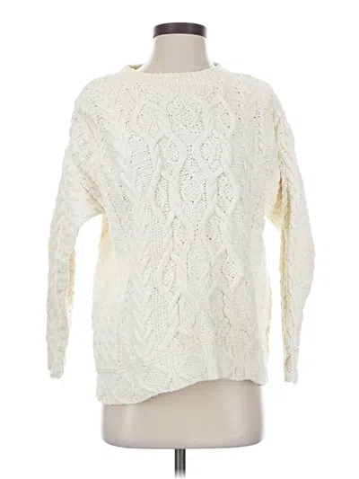 Pre-owned Eddie Bauer Pullover Sweater In White