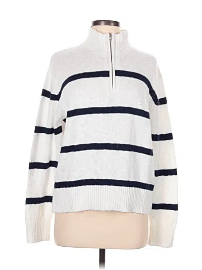 Pre-owned Eddie Bauer Pullover Sweater In White