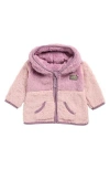 Eddie Bauer Quest Plush Faux Fur Hooded Jacket In Pink