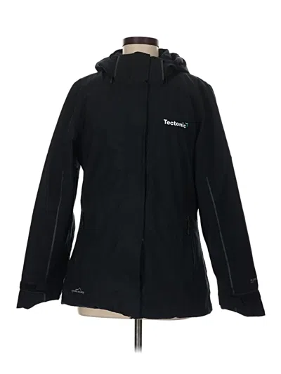Pre-owned Eddie Bauer Raincoat In Black