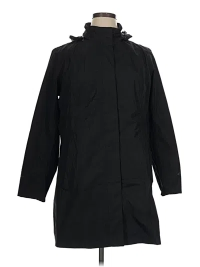 Pre-owned Eddie Bauer Raincoat In Black