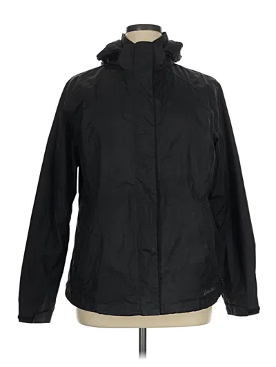 Pre-owned Eddie Bauer Raincoat In Black
