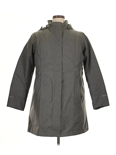 Pre-owned Eddie Bauer Raincoat In Gray