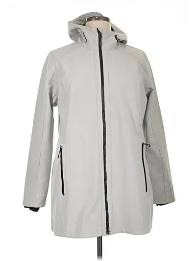 Pre-owned Eddie Bauer Raincoat In Gray