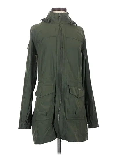 Pre-owned Eddie Bauer Raincoat In Green