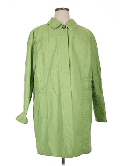 Pre-owned Eddie Bauer Raincoat In Green
