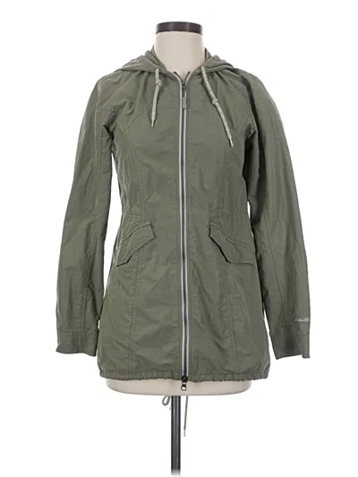 Pre-owned Eddie Bauer Raincoat In Green