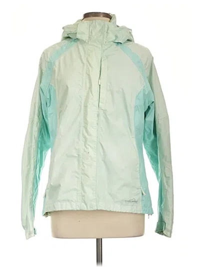 Pre-owned Eddie Bauer Raincoat In Green