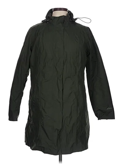 Pre-owned Eddie Bauer Raincoat In Green