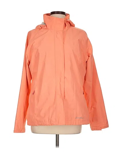 Pre-owned Eddie Bauer Raincoat In Orange