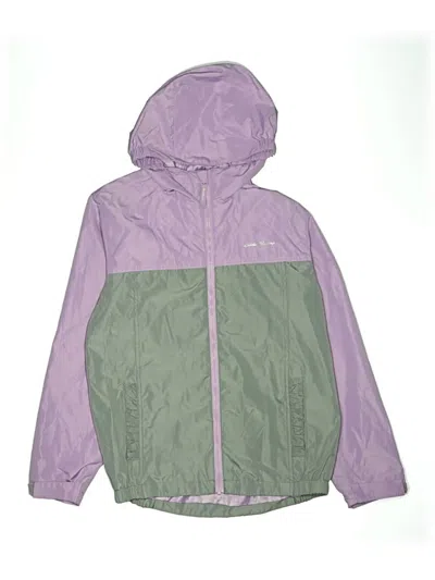 Pre-owned Eddie Bauer Kids' Raincoat In Purple