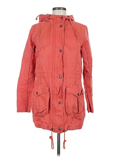 Pre-owned Eddie Bauer Raincoat In Red