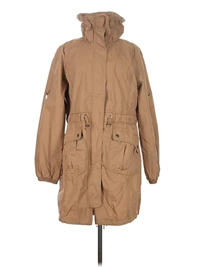 Pre-owned Eddie Bauer Raincoat In Tan