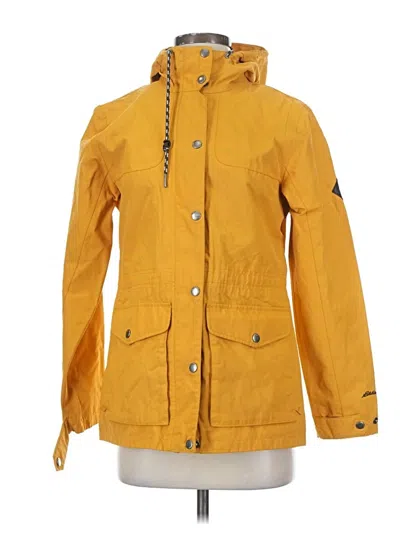 Pre-owned Eddie Bauer Raincoat In Yellow