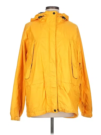 Pre-owned Eddie Bauer Raincoat In Yellow