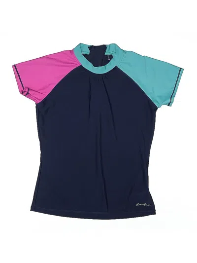 Pre-owned Eddie Bauer Kids' Rash Guard In Blue