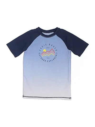 Pre-owned Eddie Bauer Kids' Rash Guard In Blue