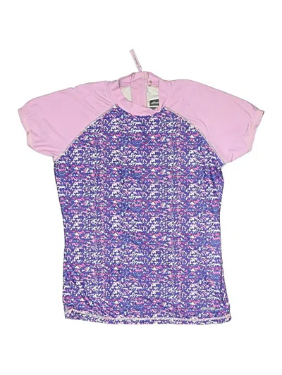 Pre-owned Eddie Bauer Kids' Rash Guard In Purple
