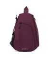 Eddie Bauer Ripstop Sling Backpack In Dark Plum