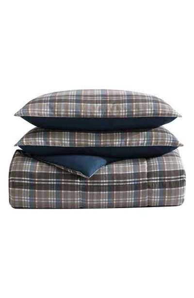 Eddie Bauer Rugged Plaid Comforter & Sham Set In Beige Brown