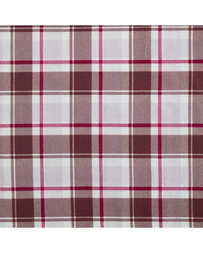 Eddie Bauer Rugged Plaid Cotton Flannel Sheet Set In Red