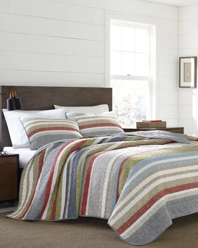 EDDIE BAUER EDDIE BAUER SALMON LADDER STRIPE QUILT SET