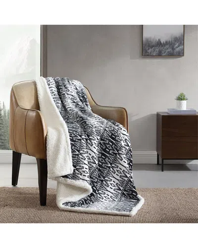 EDDIE BAUER EDDIE BAUER SAN JUAN ULTRA SOFT PLUSH FLEECE-REVERSIBLE THROW BLANKET