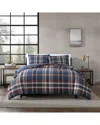 Eddie Bauer Shasta Lake Microsuede Duvet Cover Set In Multi