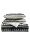Eddie Bauer Shelton Fair Isle Comforter Set In Dark Green