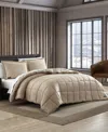 Eddie Bauer Sherwood Micro Suede Comforter Bedding Set In Saddle Beige