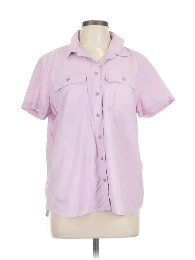 Pre-owned Eddie Bauer Short Sleeve Button Down Shirt In Pink