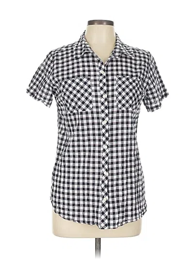 Pre-owned Eddie Bauer Short Sleeve Polo Shirt In Blue