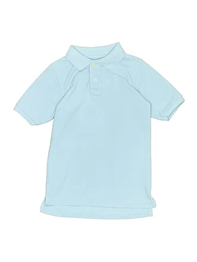 Pre-owned Eddie Bauer Kids' Short Sleeve Polo Shirt In Blue