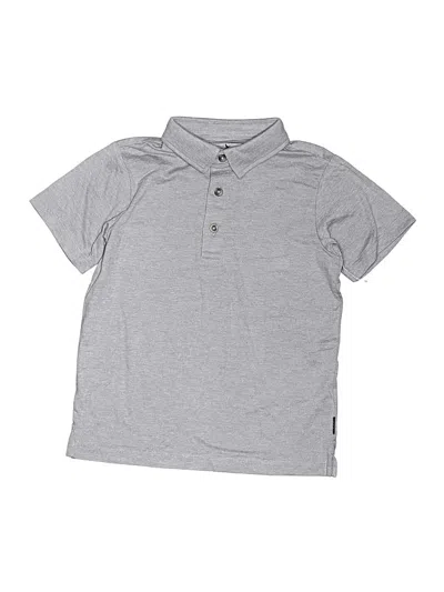 Pre-owned Eddie Bauer Kids' Short Sleeve Polo Shirt In Gray