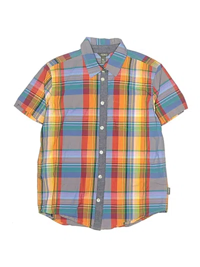 Pre-owned Eddie Bauer Kids' Short Sleeve Polo Shirt In Orange