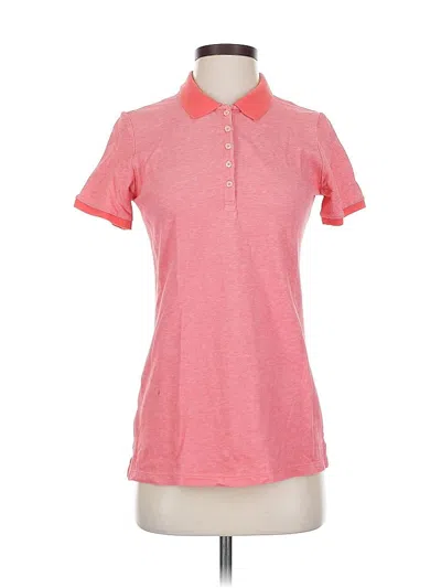 Pre-owned Eddie Bauer Short Sleeve Polo Shirt In Pink