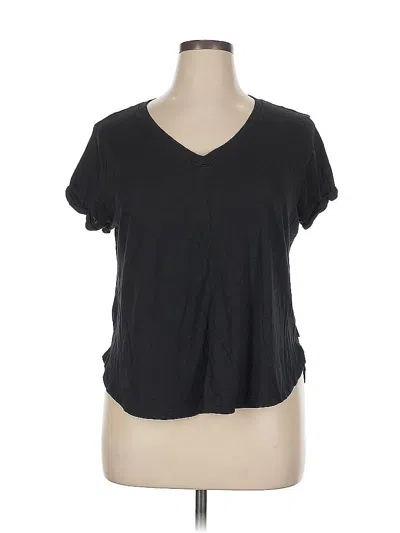 Pre-owned Eddie Bauer Short Sleeve T-shirt In Black