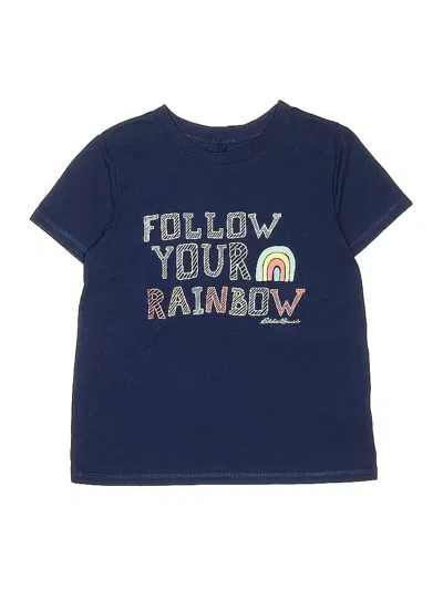 Pre-owned Eddie Bauer Kids' Short Sleeve T-shirt In Blue