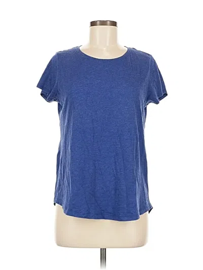 Pre-owned Eddie Bauer Short Sleeve T-shirt In Blue