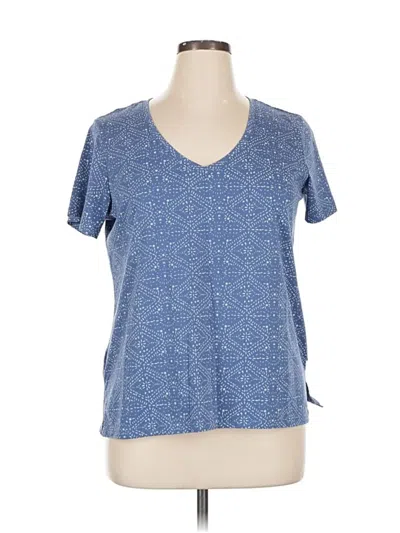 Pre-owned Eddie Bauer Short Sleeve T-shirt In Blue