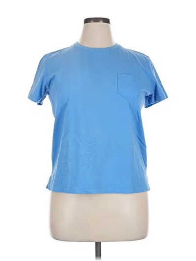 Pre-owned Eddie Bauer Short Sleeve T-shirt In Blue