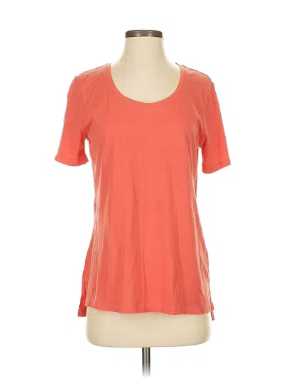 Pre-owned Eddie Bauer Short Sleeve T-shirt In Orange