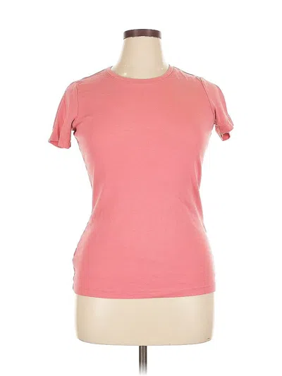 Pre-owned Eddie Bauer Short Sleeve T-shirt In Pink