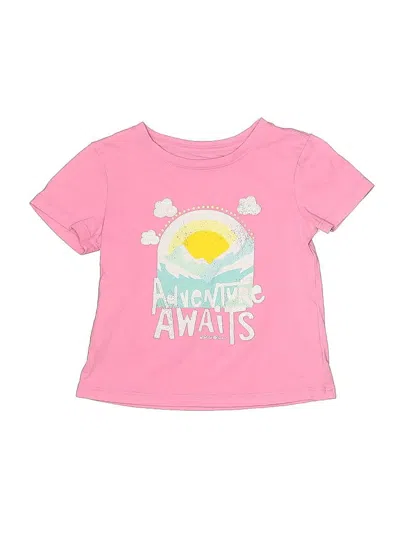 Pre-owned Eddie Bauer Kids' Short Sleeve T-shirt In Pink