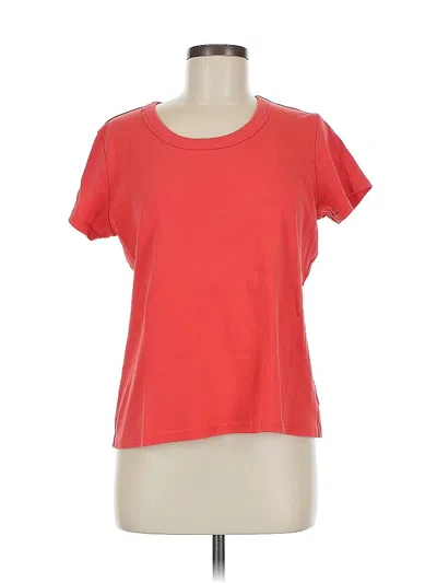 Pre-owned Eddie Bauer Short Sleeve T-shirt In Pink