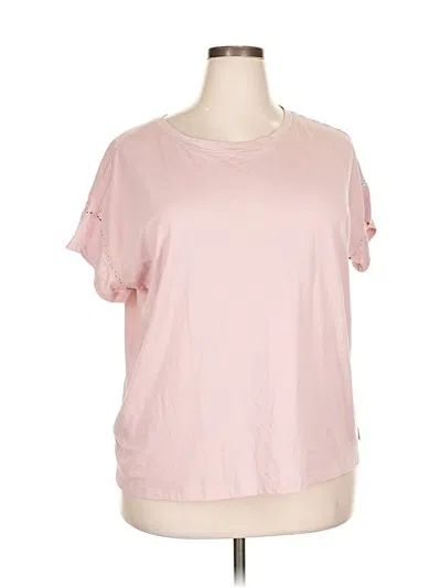 Pre-owned Eddie Bauer Short Sleeve T-shirt In Pink