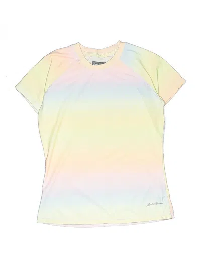 Pre-owned Eddie Bauer Kids' Short Sleeve T-shirt In White